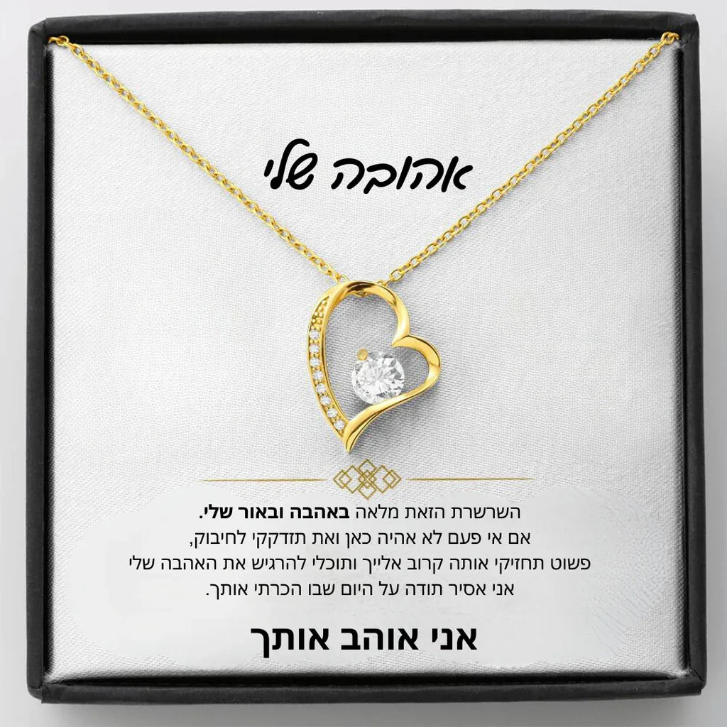 Gift for a Woman My Love Heart Necklace Wife Soulmate Gifts Women Birthday Christmas Gift Fashion Jewelry with Box שרשרת