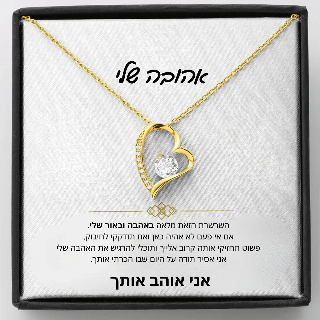 Gift for a Woman My Love Heart Necklace Wife Soulmate Gifts Women Birthday Christmas Gift Fashion Jewelry with Box שרשרת