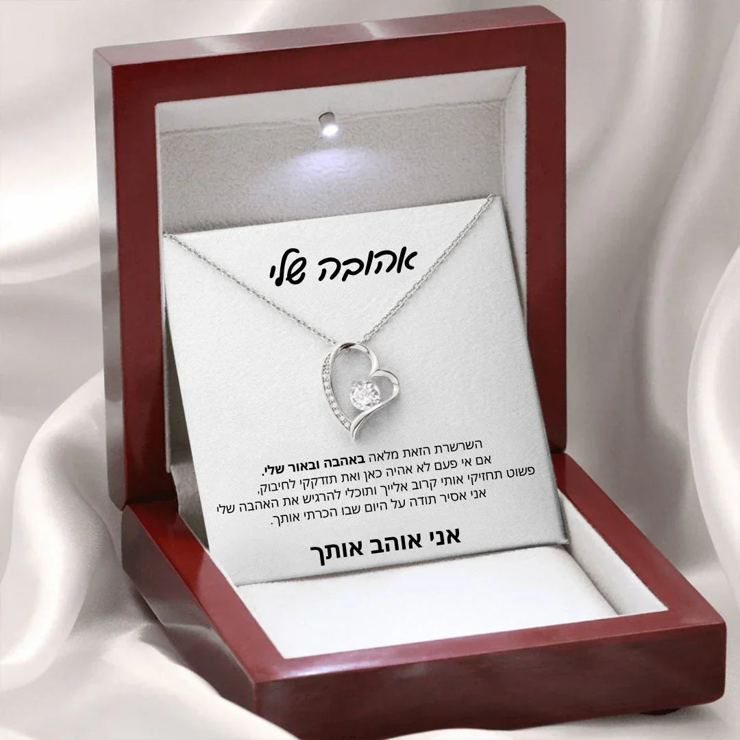 Gift for a Woman My Love Heart Necklace Wife Soulmate Gifts Women Birthday Christmas Gift Fashion Jewelry with Box שרשרת