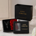 Valentine'S Day Jewelry Gift Packaging Box 6 Rose Pendants Ring Bracelet Eternal Flower Window Opening Jewelry Box Romantic Bag