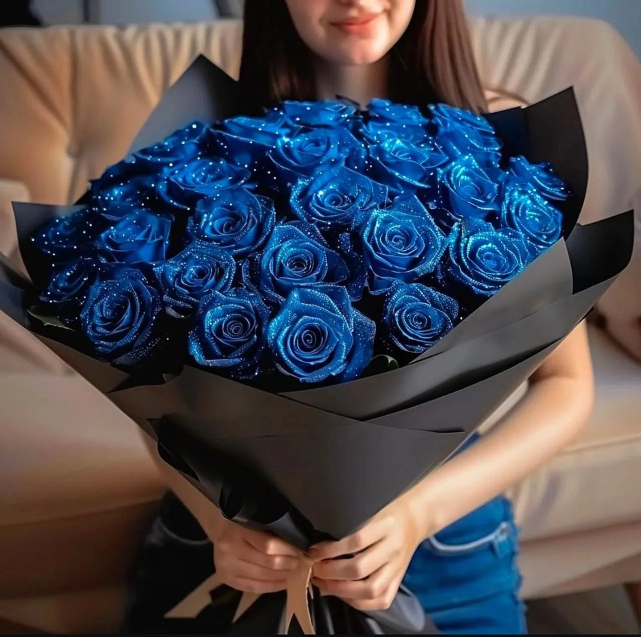 10/30 Pcs 7/6 Cm Glitter Artificial Flower Rose Mother'S/Valentine'S Day Girl Friend Wife DIY Bouquet Gifts for Wedding Birthday