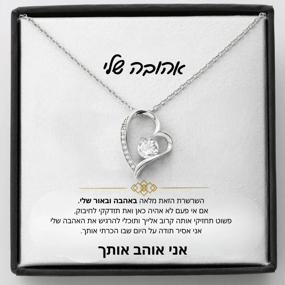 Gift for a Woman My Love Heart Necklace Wife Soulmate Gifts Women Birthday Christmas Gift Fashion Jewelry with Box שרשרת